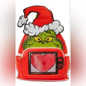 Loungefly grinch ventricular heart backpack